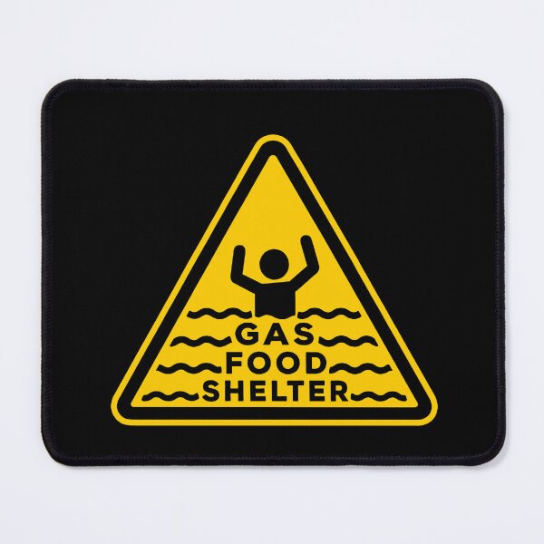Item preview, Gas Food Shelter - Yellow designed and sold by Eclectic Eye Creations.
