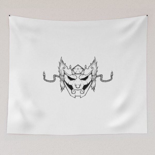 Item preview, The Winged Oni Grimace - Twin Chain Mask Crest    designed and sold by Mrdonut-ARt.