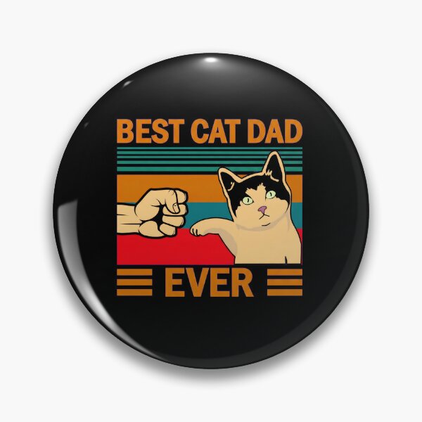 Item preview, Best Cat Dad Ever Fist Bump Retro designed and sold by SoyLamderma.