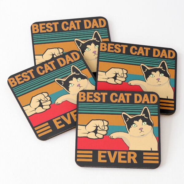 Item preview, Best Cat Dad Ever Fist Bump Retro designed and sold by SoyLamderma.