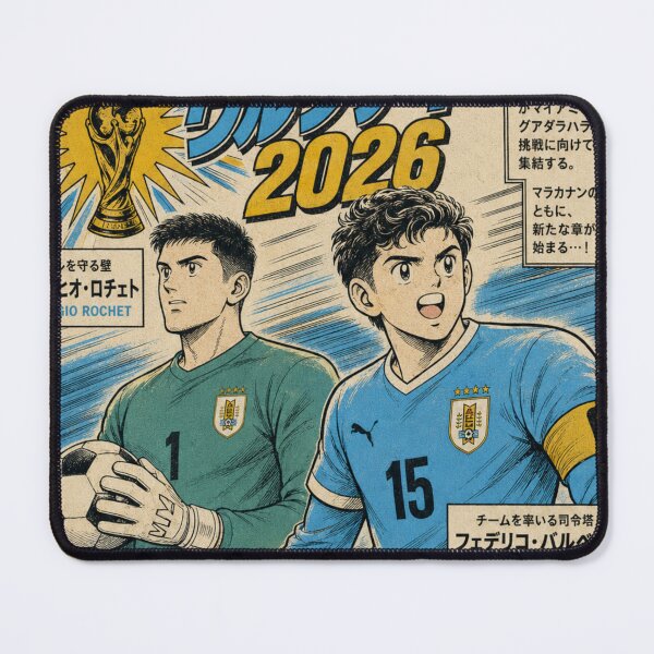 Item preview, Uruguay 2026 World Cup Anime Poster designed and sold by zumerdiego.