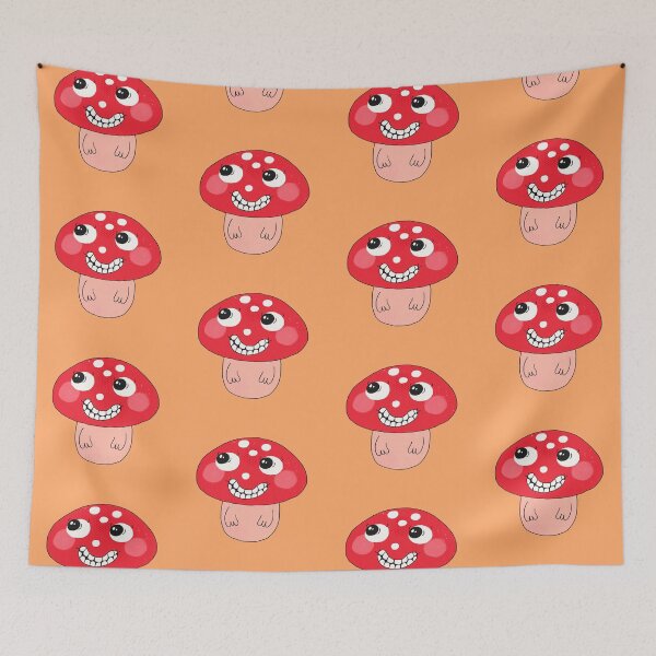 Item preview, Naughty Spotty the Funny Toadstool (Apricot) designed and sold by yellowflowerhut.