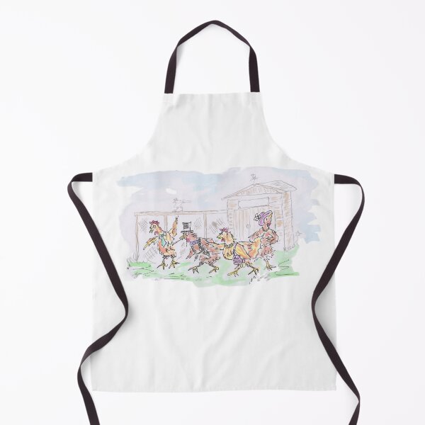 Item preview, Chickens in fancy dress designed and sold by Inky Fingers Illustrations.