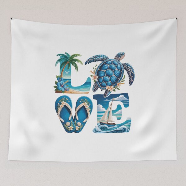 Item preview, Love with blue  Sea Turtle designed and sold by jkrphoto.