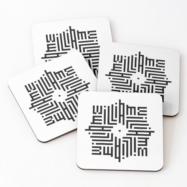 Item preview, WILLIAM | Black  | Modern Geometric Kufi Calligraphy | From Name to Art   designed and sold by FOR YOUR NAME.