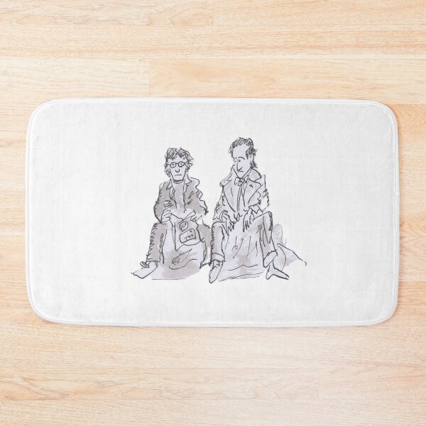 Item preview, Withnail and I sitting on steps designed and sold by Inky Fingers Illustrations.