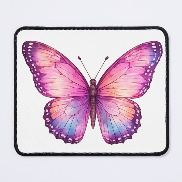 Item preview, Fairy Pink and Purple Watercolor Butterfly designed and sold by KM Design.