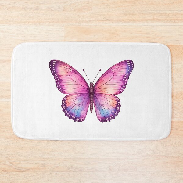 Item preview, Fairy Pink and Purple Watercolor Butterfly designed and sold by KM Design.