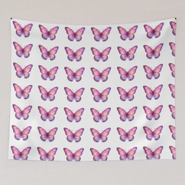Item preview, Fairy Pink and Purple Watercolor Butterfly designed and sold by KM Design.