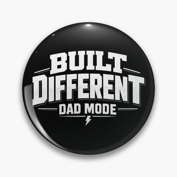 Item preview,  Built Different Dad Mode Funny Fathers Day Gift Athletic Typography T-Shirt designed and sold by VaultVibes.
