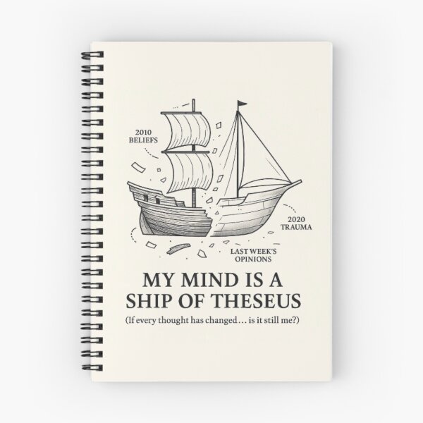 Item preview, My Mind is a Ship of Theseus – Philosophy T-Shirt designed and sold by PHILOSOPHY-SWAG.