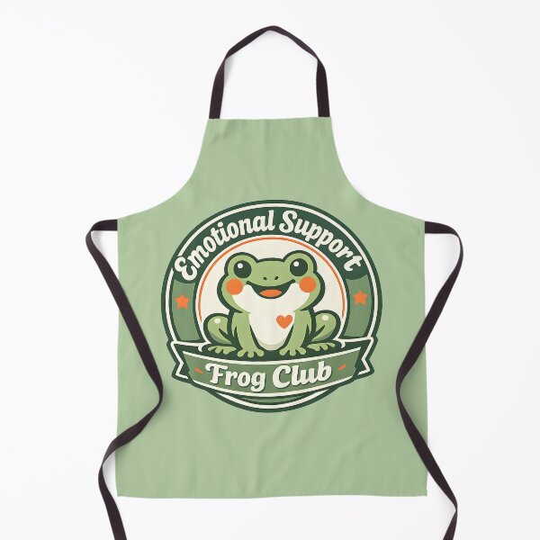 Item preview, Emotional Support Frog Club Cute Frog Mascot Vintage Badge Design Retro Collectible Frog Sticker Community Club Aesthetic designed and sold by Artistry in Motion by MADsrecreation.