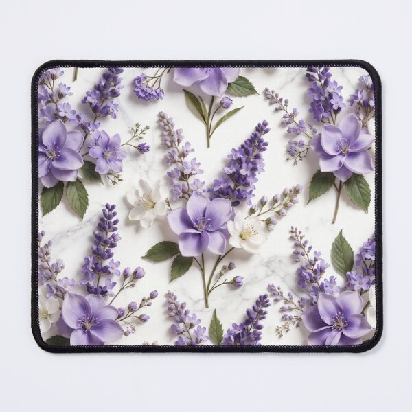 Item preview, Lavender Purple Floral Pattern designed and sold by IntelliMindDesigns.