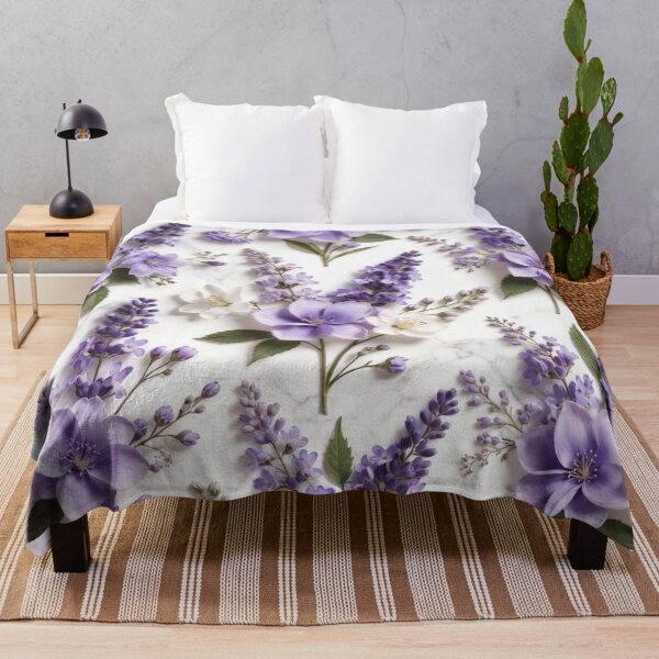 Item preview, Lavender Purple Floral Pattern designed and sold by IntelliMindDesigns.