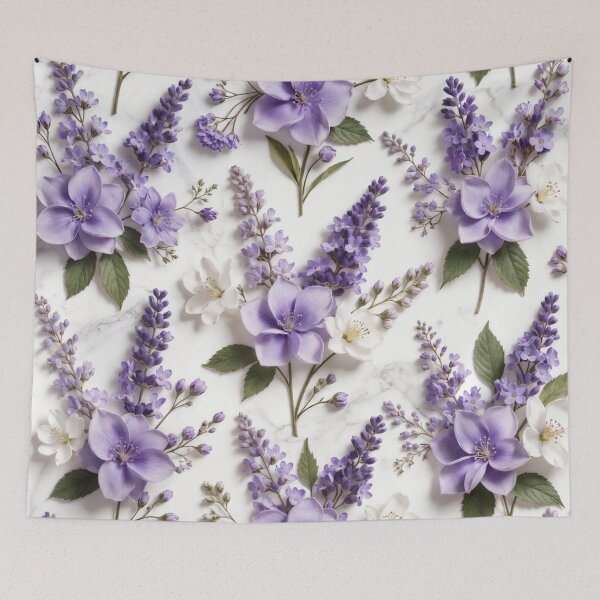 Item preview, Lavender Purple Floral Pattern designed and sold by IntelliMindDesigns.