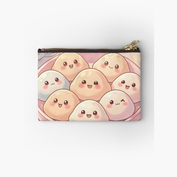 Item preview, Cute Kawaii Dumpling Tea Party – Pastel Dumplings with Flowers designed and sold by EmeraldeaArt.