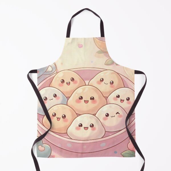 Item preview, Cute Kawaii Dumpling Tea Party – Pastel Dumplings with Flowers designed and sold by EmeraldeaArt.