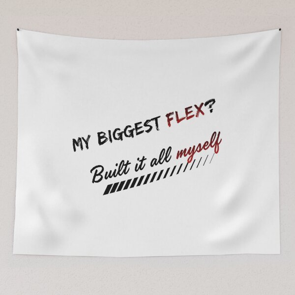 Item preview, Biggest Flex_White designed and sold by Revvork Designs.