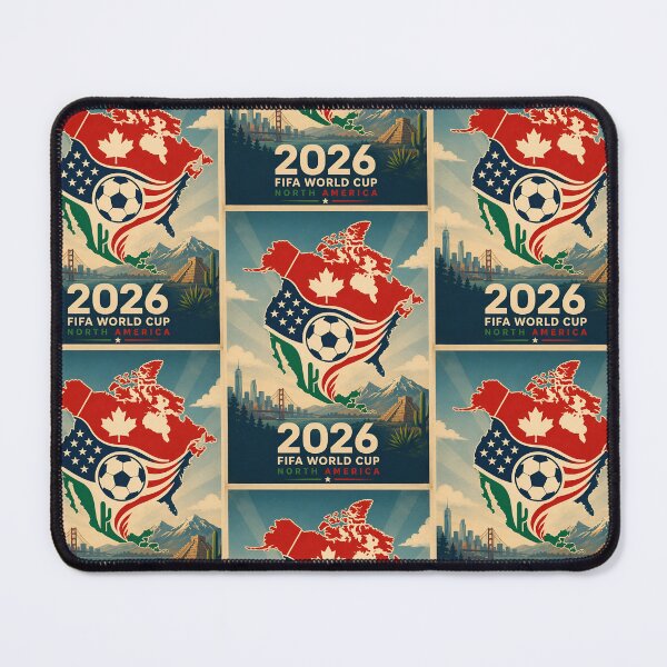 Item preview, North America 2026 Soccer Championship Old Style Poster designed and sold by Abeshinobi.