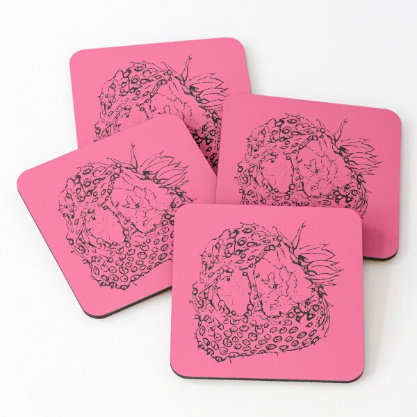 Item preview, Strawberry Snail Snack - (#FC5A8D) designed and sold by The Stippler Process.