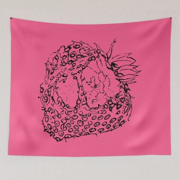 Item preview, Strawberry Snail Snack - (#FC5A8D) designed and sold by The Stippler Process.