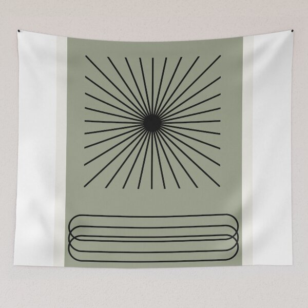 Item preview, Minimalist Sunburst Geometric Art designed and sold by Studio pod Burom.