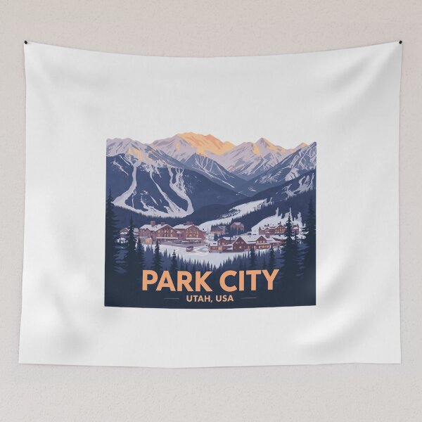 Item preview, Park City Utah USA Skiing Mountain Travel Souvenir designed and sold by Simsimah26Parks.
