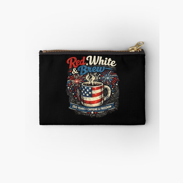 Item preview, Red White And Brew 250 Years Of Caffeine And Freedom Patriotic Coffee Design designed and sold by ostenlee.