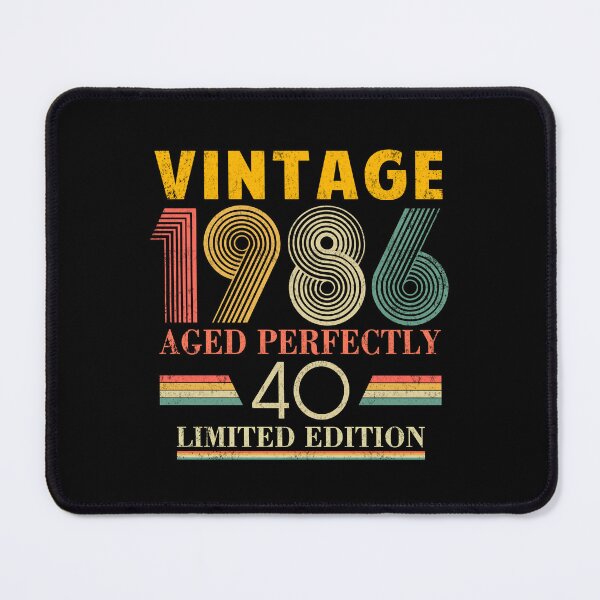 Item preview, Vintage 1986, 40th Birthday Aged Perfectly Retro Birthday Gift designed and sold by FernaRoje.