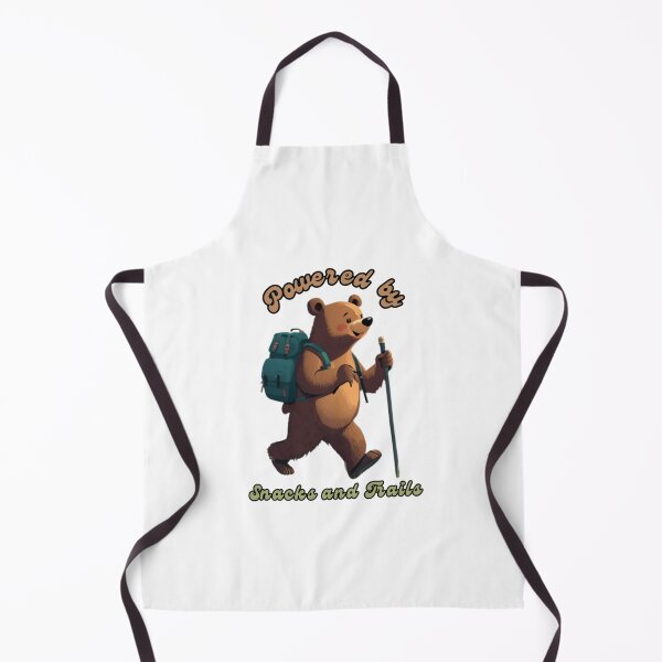 Item preview, Powered by Snacks and Trails - Cute Hiking Bear Adventure  designed and sold by madebyjulia7.