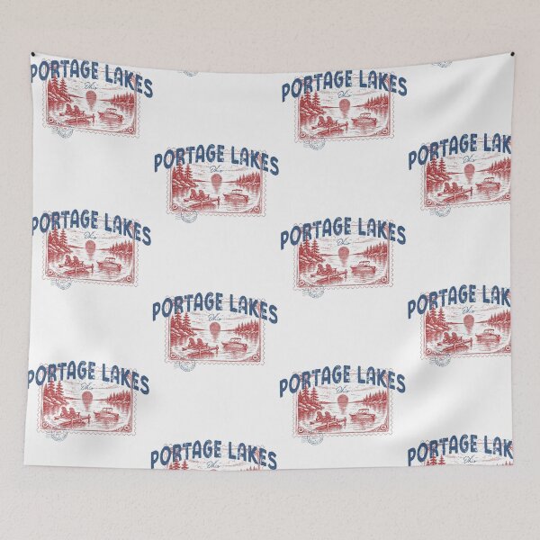 Item preview, Portage Lakes Ohio Vintage Retro Lake Life Boating Graphic designed and sold by ostenlee.