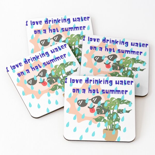 Item preview, I love drinking water on a hot summer designed and sold by PlantSholic.