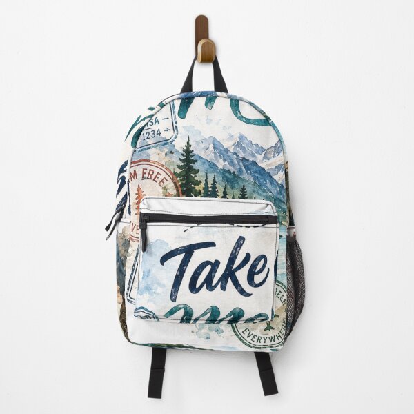 Item preview, Take Only Memories Watercolor Travel Adventure Sticker designed and sold by Omanut Studio — By Ashwin..