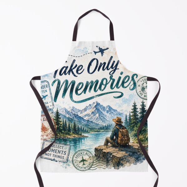 Item preview, Take Only Memories Watercolor Travel Adventure Sticker designed and sold by Omanut Studio — By Ashwin..