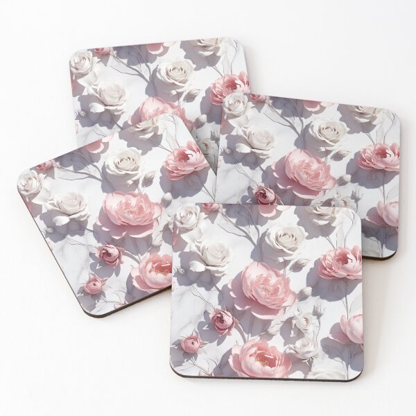 Item preview, Soft Pale Pink Rose Pattern Design designed and sold by IntelliMindDesigns.