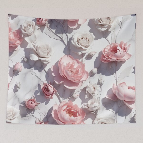 Item preview, Soft Pale Pink Rose Pattern Design designed and sold by IntelliMindDesigns.