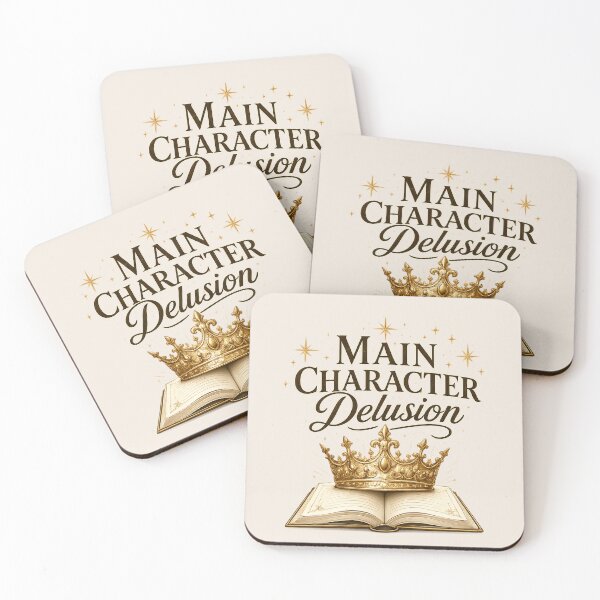 Item preview, Main Character Delusion – Cozy Booktok Reader Aesthetic Design designed and sold by Moonwoven Studio.