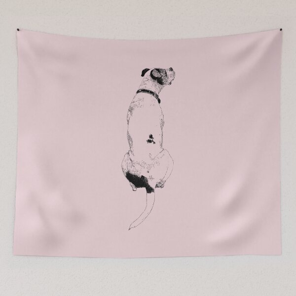 Item preview, Doggo Pondering - (#EED4D9) designed and sold by The Stippler Process.