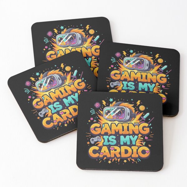 Item preview, Gaming Is My Cardio Funny Gamer Quote Design for VR Players Video Gamers and Gaming Enthusiasts. designed and sold by AGawas.