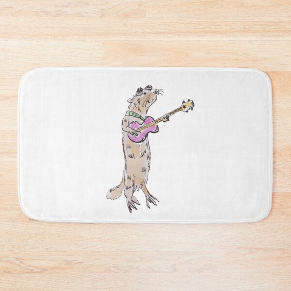 Item preview, Otter playing a guitar designed and sold by Inky Fingers Illustrations.