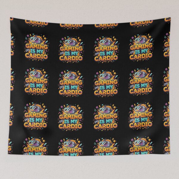 Item preview, Gaming Is My Cardio Funny Gamer Quote Design for VR Players Video Gamers and Gaming Enthusiasts. designed and sold by AGawas.