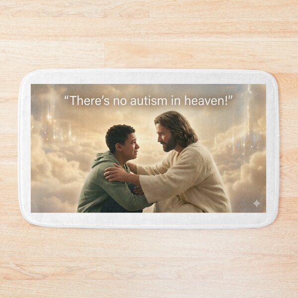 Item preview, There’s no autism in heaven! designed and sold by WiseBow.