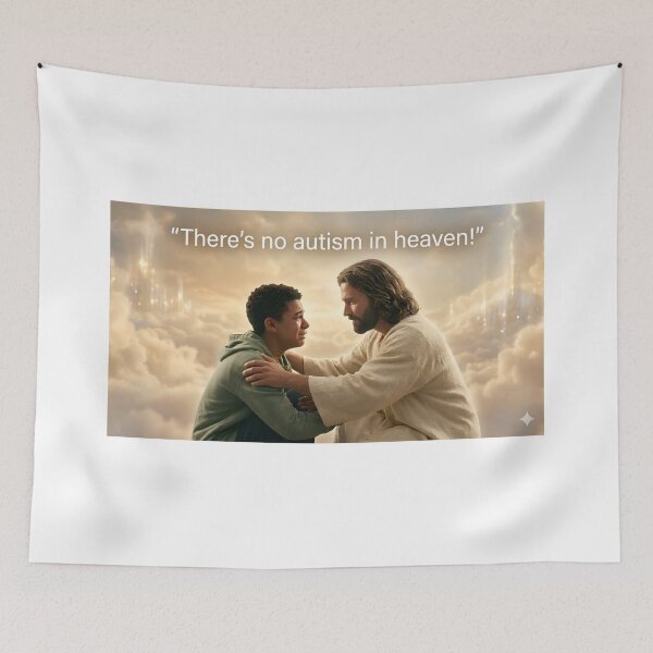 Item preview, There’s no autism in heaven! designed and sold by WiseBow.