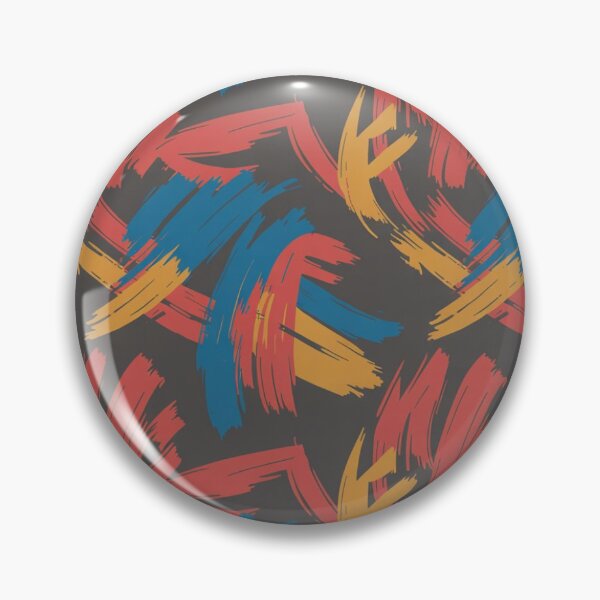 Item preview, Bold Expressionist Brushstroke Pattern | Vibrant Red Blue Yellow Abstract Seamless Repeat designed and sold by Midnight Veil Designs.