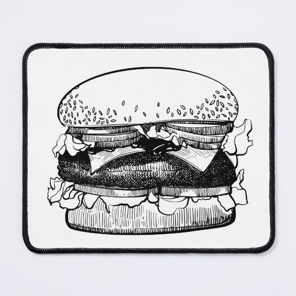 Item preview, Sketch of delicious burger  designed and sold by midsketcher.