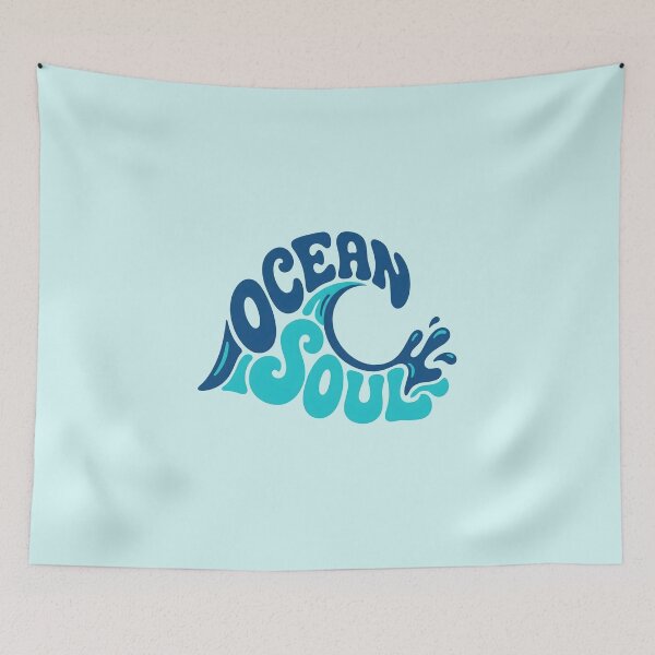 Item preview, Ocean Soul – Groovy Coastal Word Design designed and sold by Sea Gem.