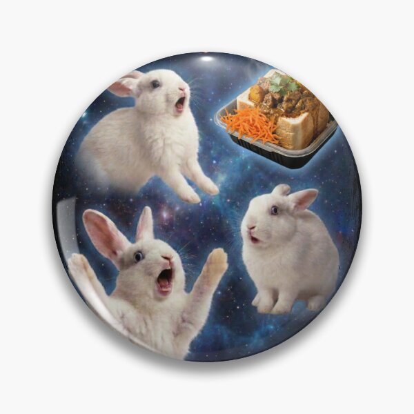 Item preview, Screaming Rabbits Space Bunny Chow Meme designed and sold by d247.