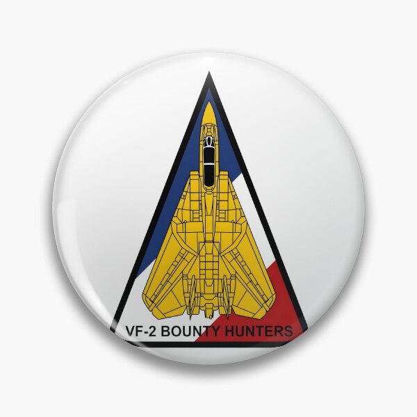 Item preview, US Navy Fighter Squadron 2 (VF-2) "Bounty Hunters" F-14 Tomcat Tri-Color Insignia designed and sold by CharlieDesings.