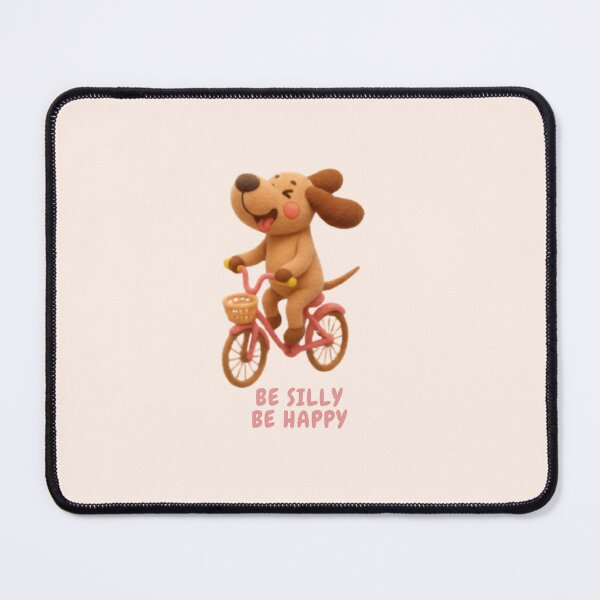 Item preview, Be Silly Be Happy Cute Funny Dog Sticker designed and sold by Siti Hoiriyah.