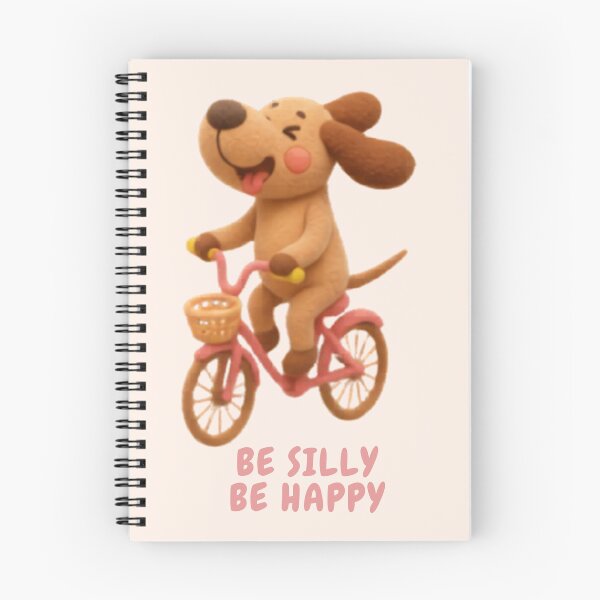 Item preview, Be Silly Be Happy Cute Funny Dog Sticker designed and sold by Siti Hoiriyah.